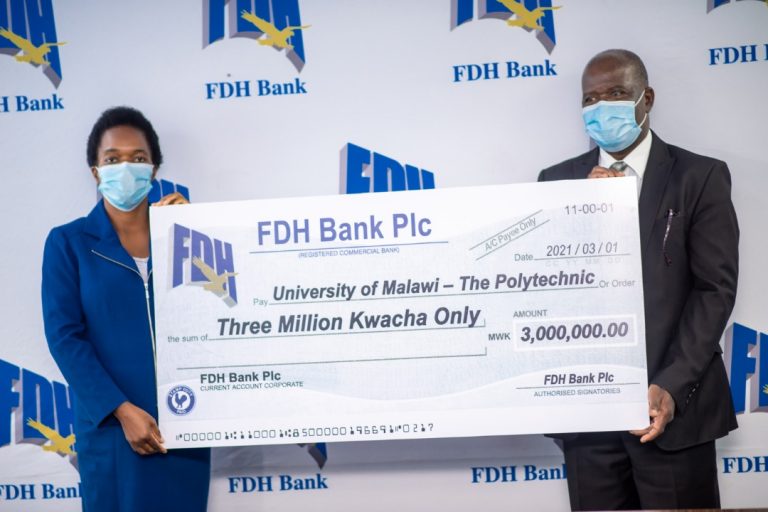 FDH Bank donates K3 million towards buy a gadget campaign at Polytechnic