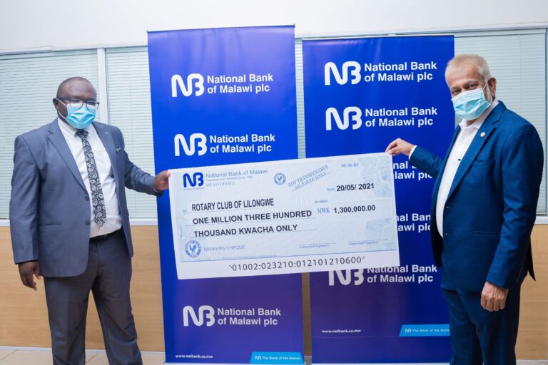 NBM donates K1.3 million for Rotary golf tourney