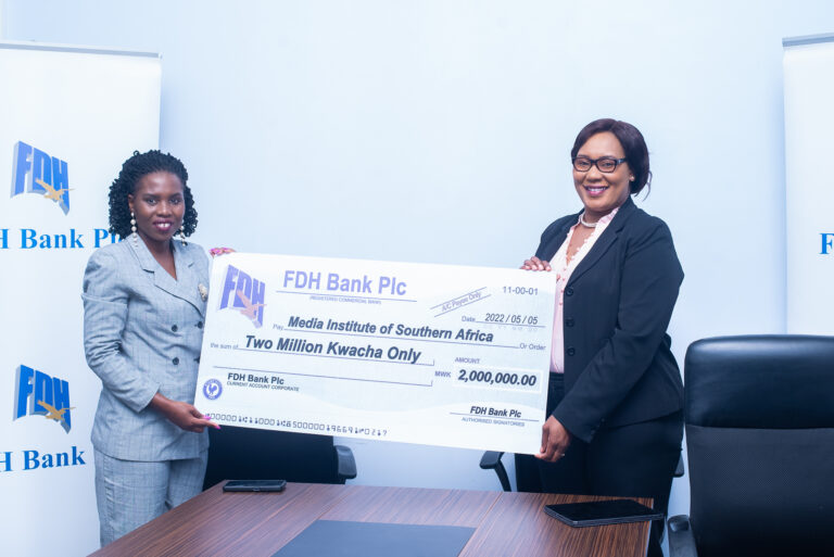 FDH Bank gives K2 million for Press Freedom Day celebrations