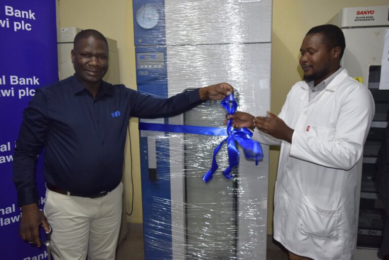 NBM plc gives blood bank fridge to Mangochi hospital