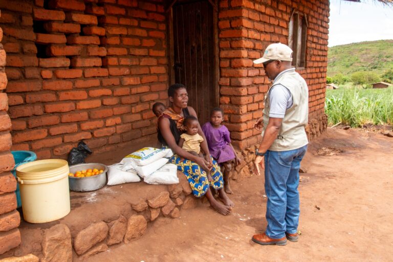 Veep Usi’s food distribution touches hearts of starving Malawians